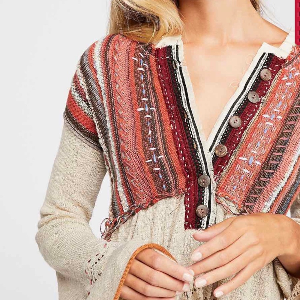 Free People “Meadow Lakes Sweater” XS